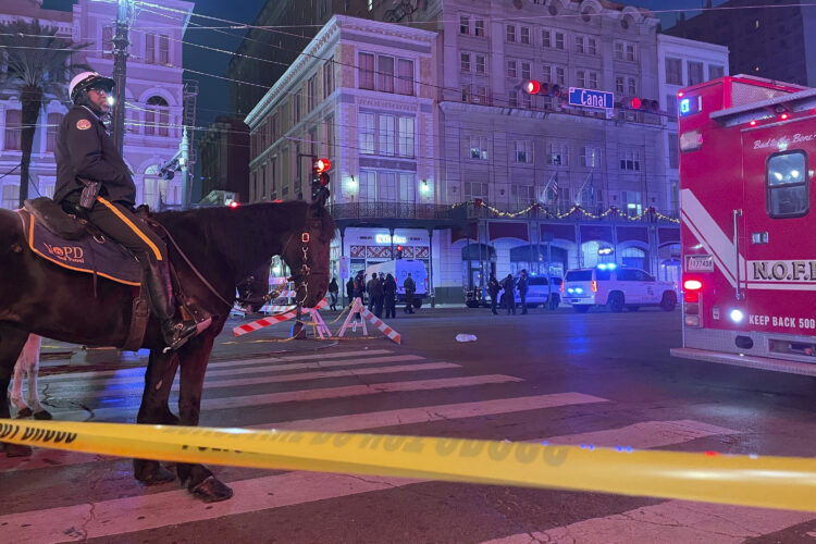 New Year's festivities in New Orleans erupted into chaos when a man rammed his pickup truck into a crowd on Bourbon Street, leaving 10 dead and dozens more injured.