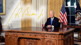 The Heritage Foundation claims that official documents signed by Joe Biden utilized identical autopen signatures, raising concerns about his actual involvement.