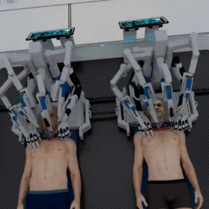 Biotech company BrainBridge released a video demonstrating their AI “head transplant” system, an apparatus that can swap a human head onto a different body.