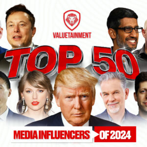 Valuetainment’s panel of experts has compiled a list of the most influential names in media for 2024, identifying those who shaped and reshaped the industry.