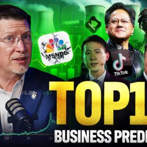 In this video, Tom "the Biz Doc" Ellsworth reveals his top 10 business predictions for 2025, including stock market trends and shifts within key industries.