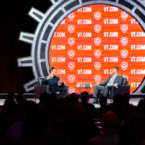 Patrick Bet-David and his media company Valuetainment are now the proud owners of the domain VT.com, as announced at the 2023 Vault conference.