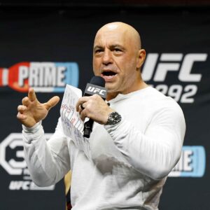 More than 50% of Millenial and Gen Z women under 35 consider listening to “The Joe Rogan Experience” to be a major red flag in a potential romantic partner. (AP Photo/Gregory Payan)