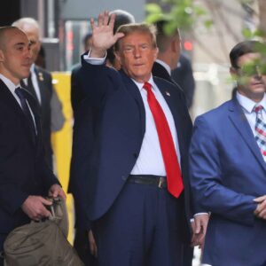 Donald Trump has arrived at the court house for his hush money trial in New York. This is the first criminal trial of any American president in history